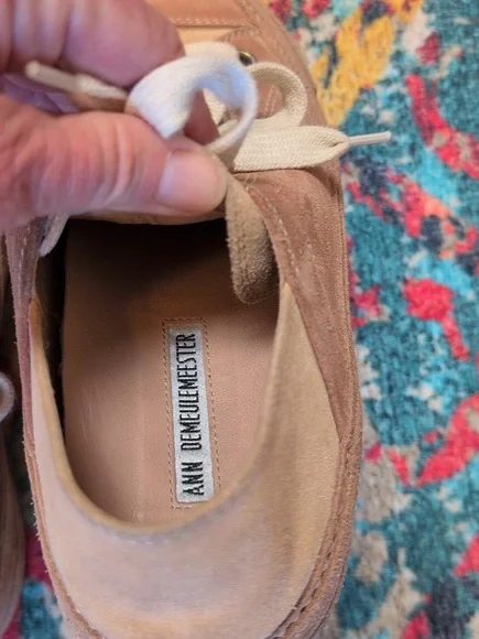 Ann Demeulemeester blush suede sneakers 37 - Picture 4 of 10